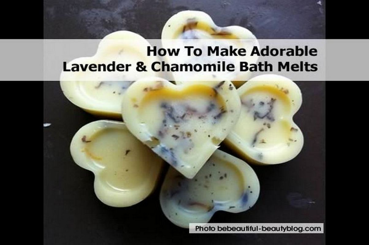 How To Make Adorable Lavender & Chamomile Bath Melts