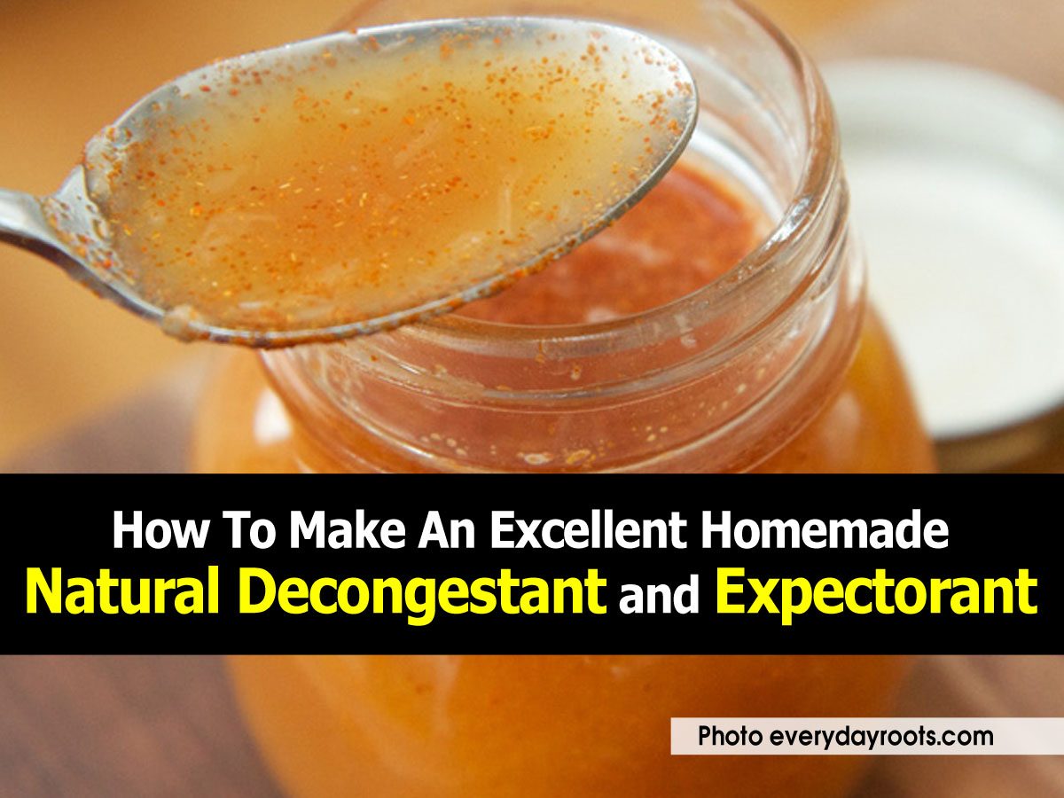 How To Make An Excellent Homemade Natural Decongestant and Expectorant