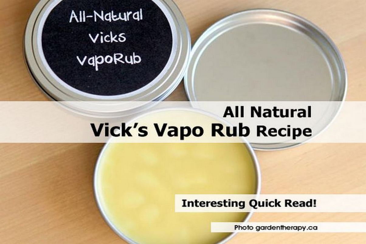 All Natural Vick’s Vapo Rub Recipe