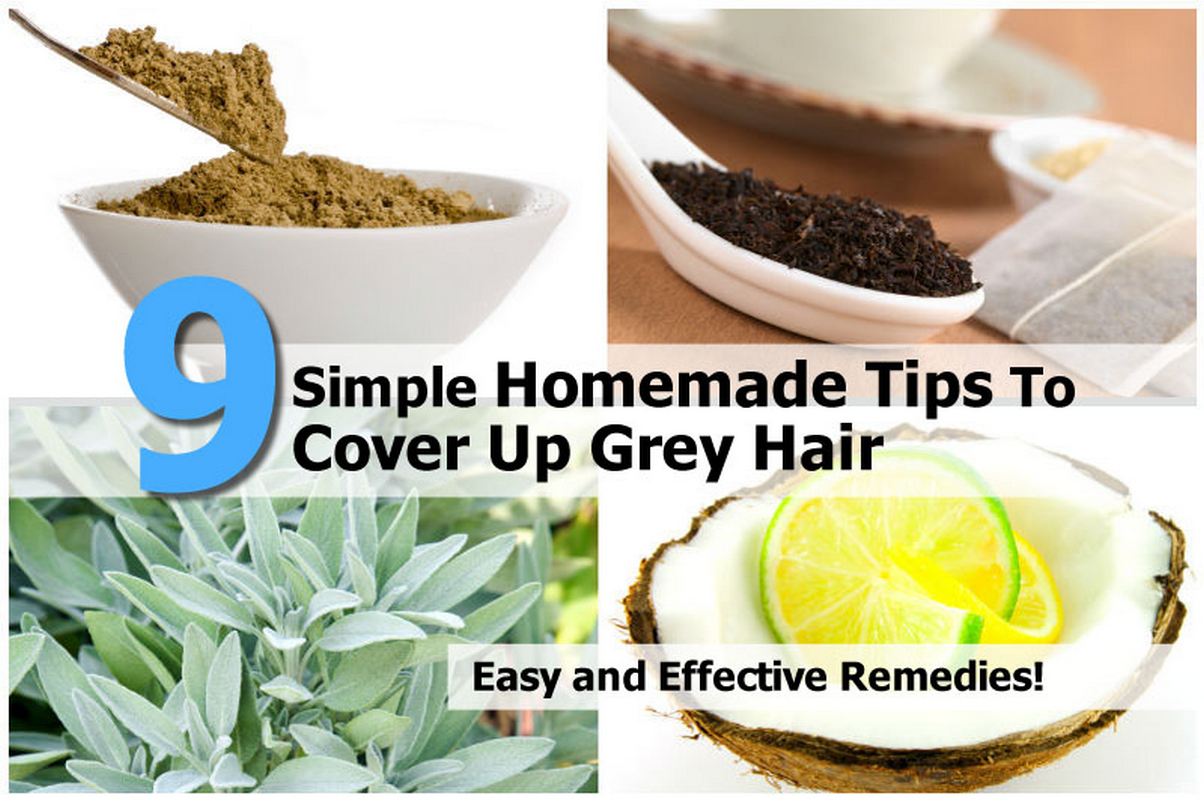 7 Simple Homemade Tips To Cover Up Grey Hair